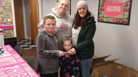 Jamie (9) and Emily (6). Jamie and Emily donated a whopping £200 of their own Christmas money to buy gifts for our young people in Lisburn.