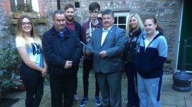 Concillor Andrews & William Walker visit MACS Downpatrick