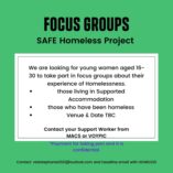 The SAFE Homeless Project flyer