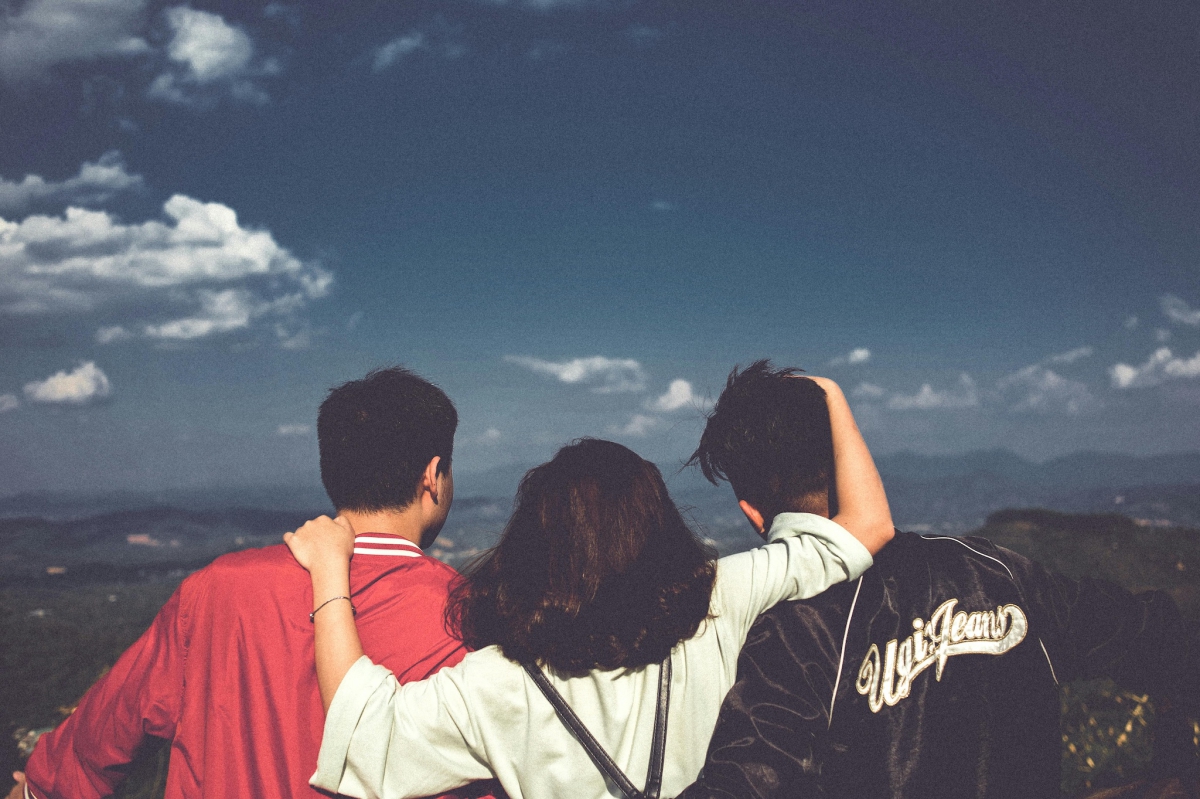 Three Kids From Behind