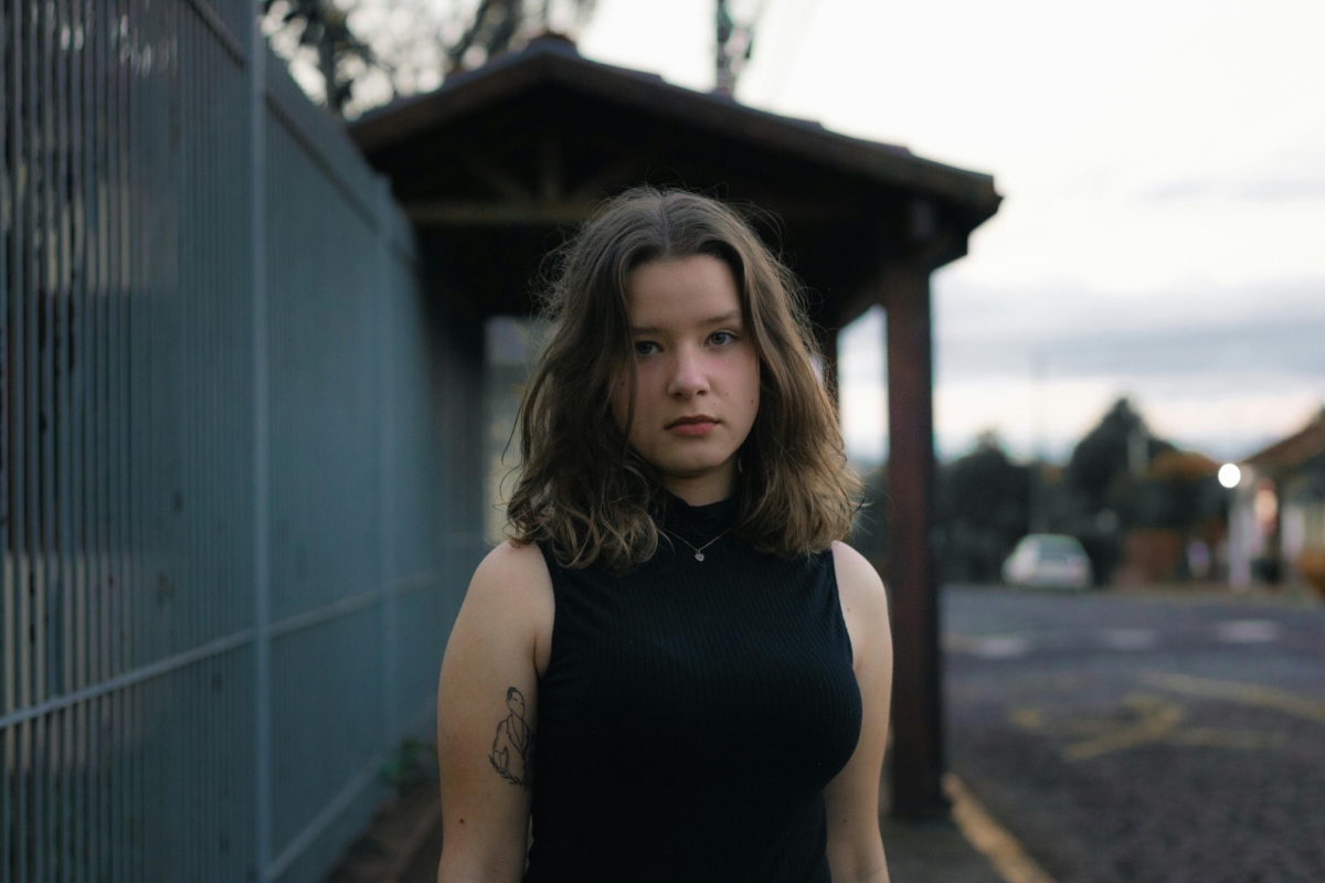 Young Woman Looking At Camera